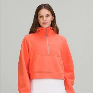 Warm Coral  Lululemon Scuba Half Zip Oversized Hoodie M/L